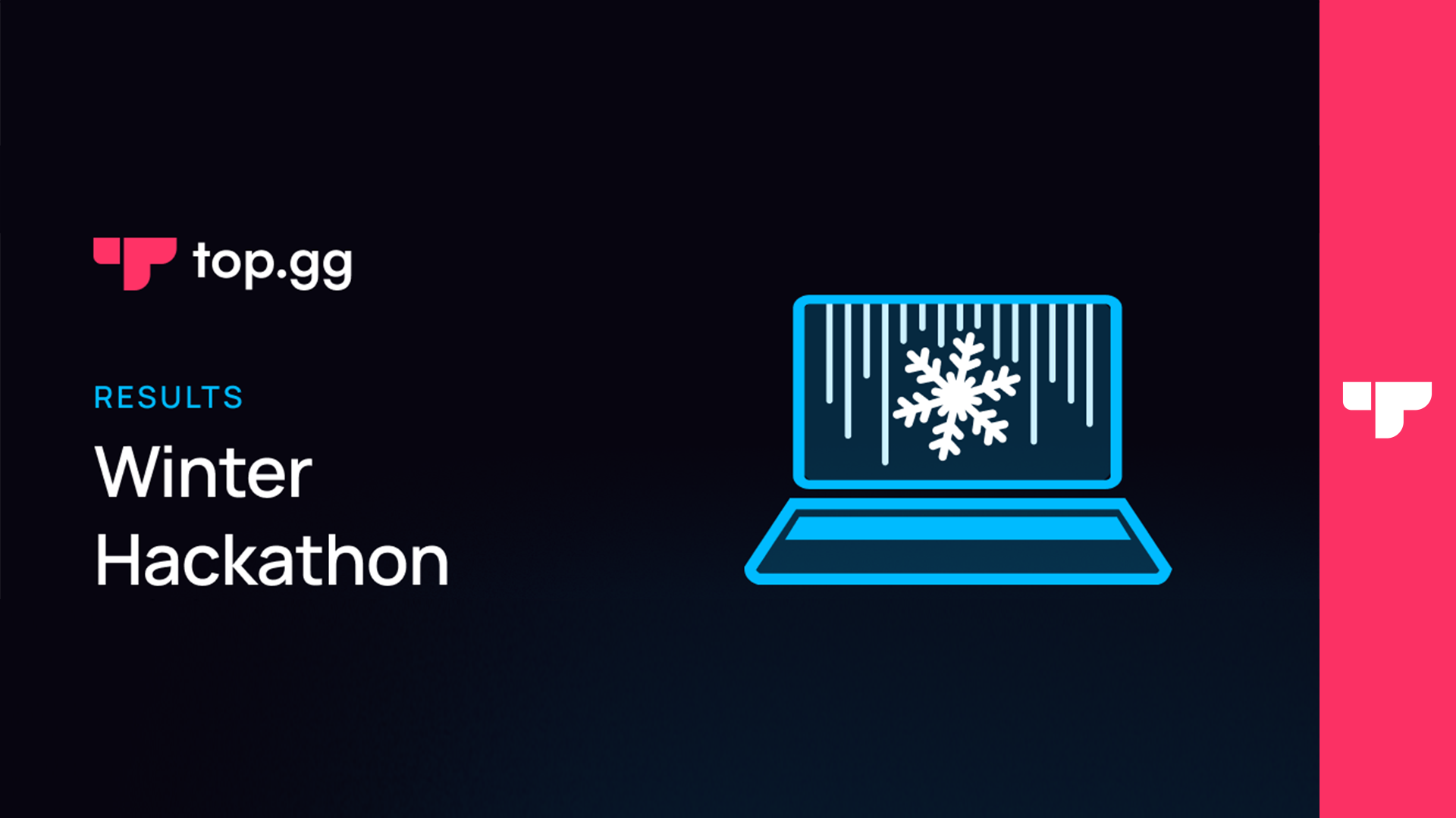 Top.gg Winter Hackathon Announcement Banner